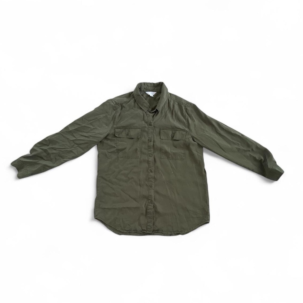 Khaki Button-Down shirt size M by Time
True